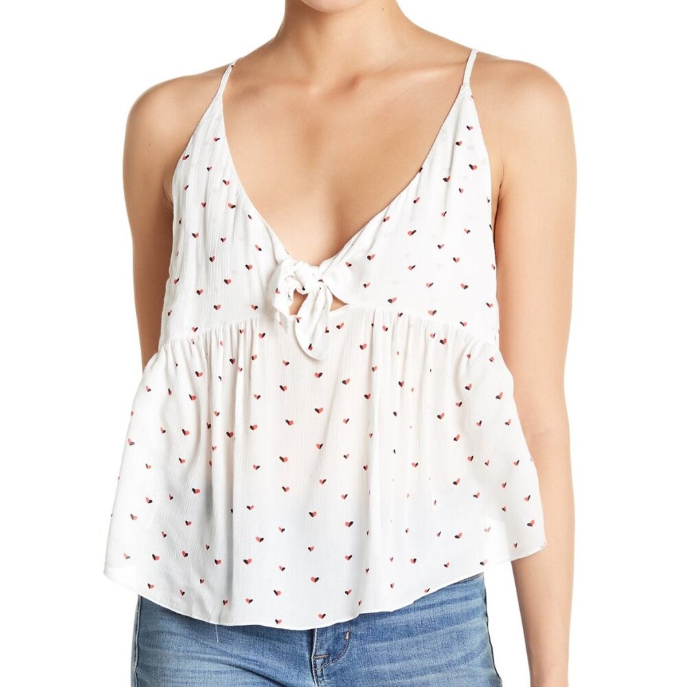 Free People, Riviera Romance Cami, Ivory, Size M or L, NWT